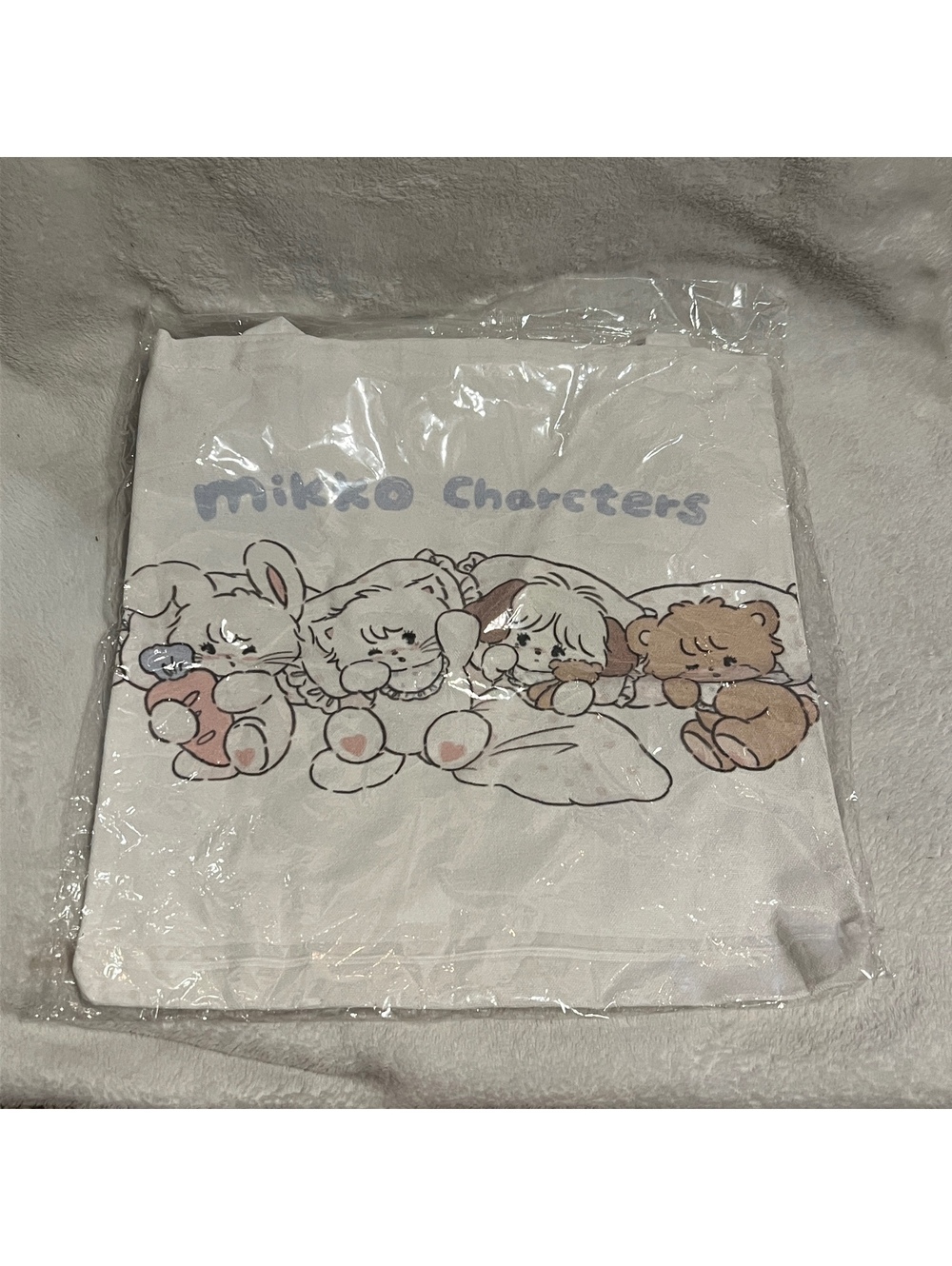 Mikko Kawaii Characters Canvas Tote Bag
